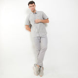 Hush Puppies Pakaian Pria Shirt Dillion 2 In Light Gray