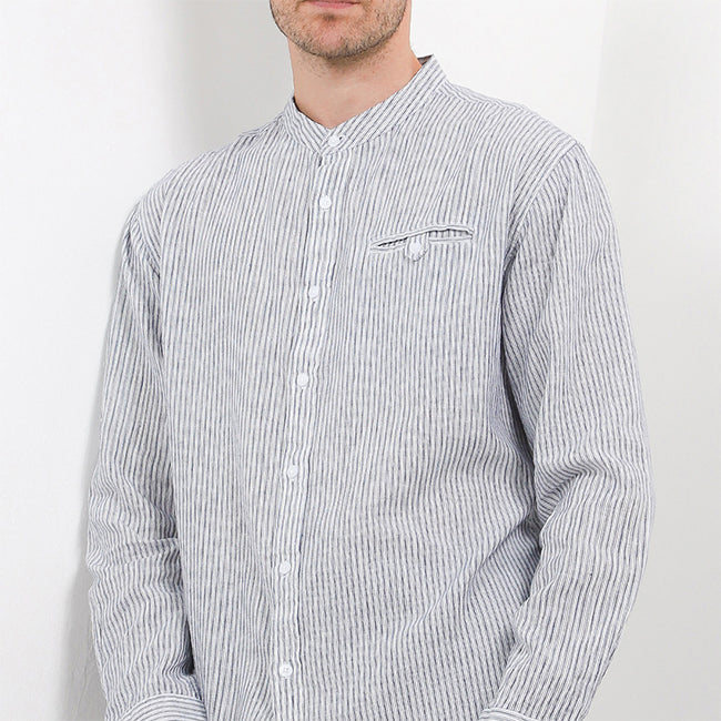 Hush Puppies Pakaian Pria Shirt Safron In Navy