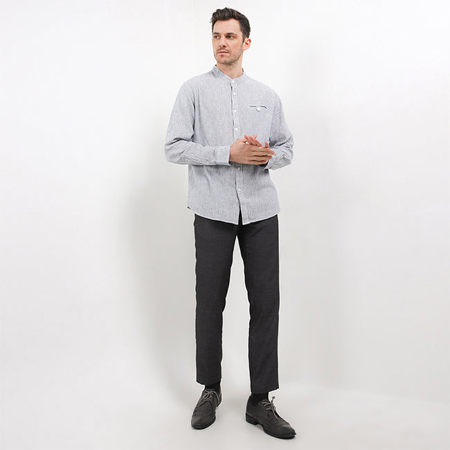 Hush Puppies Pakaian Pria Shirt Safron In Navy