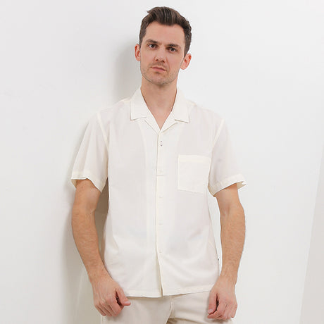 Hush Puppies Pakaian Pria Shirt Josue In Off White
