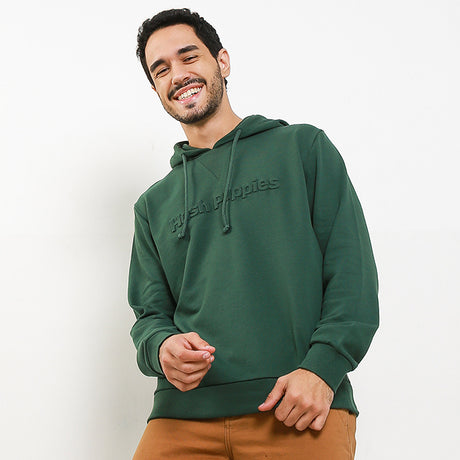 Hush Puppies Pakaian Sweater Pria Munched 3 In Green