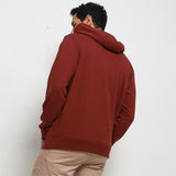 Hush Puppies Pakaian Sweater Pria Munched 3 In Maroon