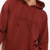Hush Puppies Pakaian Sweater Pria Munched 3 In Maroon