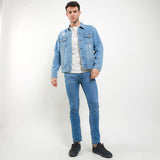 Hush Puppies Pakaian Pria Denim Sade In Medium Blue