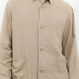 Hush Puppies Pakaian Pria Jackets Linen Kimoto In Khaki