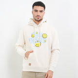 Hush Puppies Men Outerwear Be Kind X Smileyworld Hoodie In Cream
