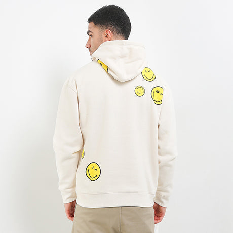 Hush Puppies Men Outerwear Be Kind X Smileyworld Hoodie In Cream