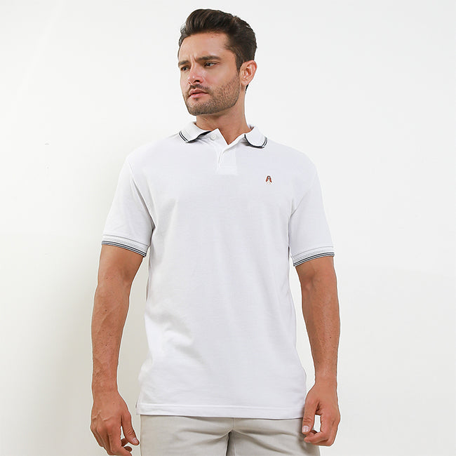 Hush Puppies Pakaian Polo Pria Relay In White