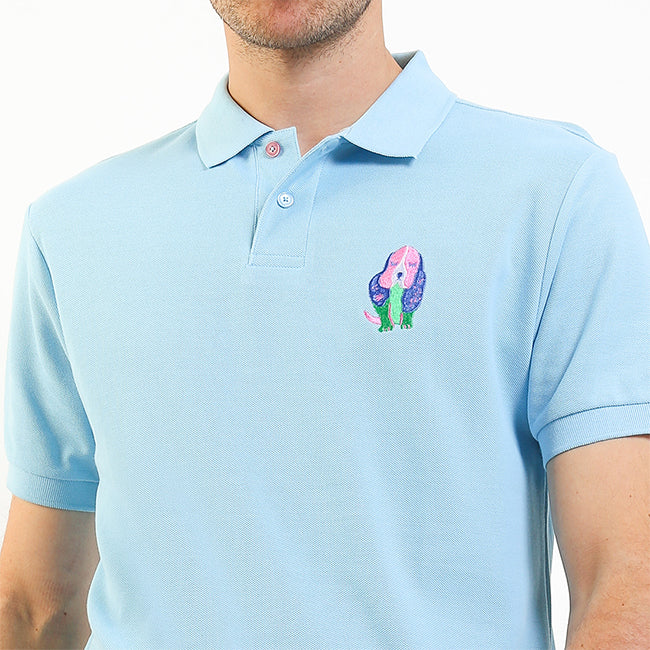 Hush Puppies Pakaian Pria Polo Seste In Light Blue