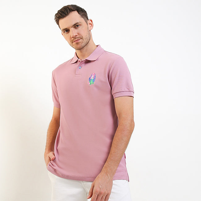 Hush Puppies Pakaian Pria Polo Seste In Pink