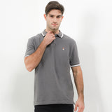 Hush Puppies Pakaian Pria Polo Bsc Arion 2 In Dark Grey