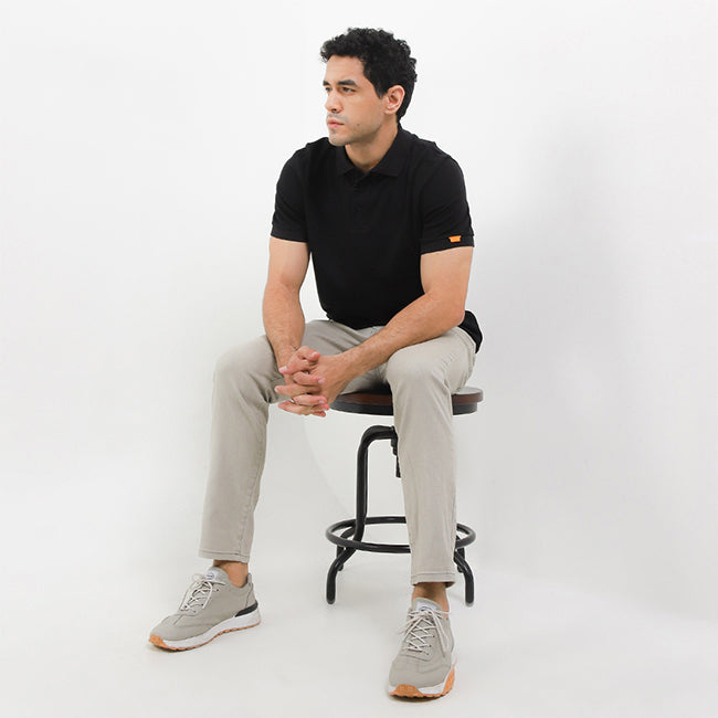 Hush Puppies Pakaian Pria Eleveted Class Polo In Black