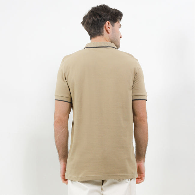 Hush Puppies Pakaian Pria Polo Fore In Khaki