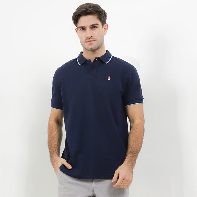 Hush Puppies Pakaian Pria Polo Fore In Navy