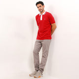 Hush Puppies Pakaian Pria Polo Jelt In Red