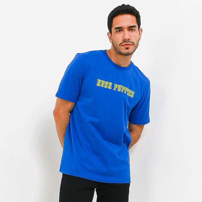 Hush Puppies Pakaian Pria T Shirt Nightfall In Blue