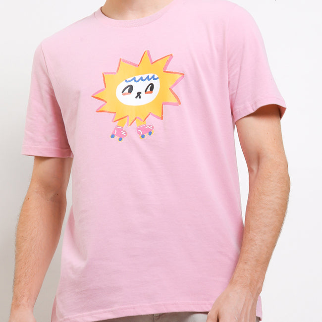 Hush Puppies Pakaian Pria T Shirt Pravo In Pink