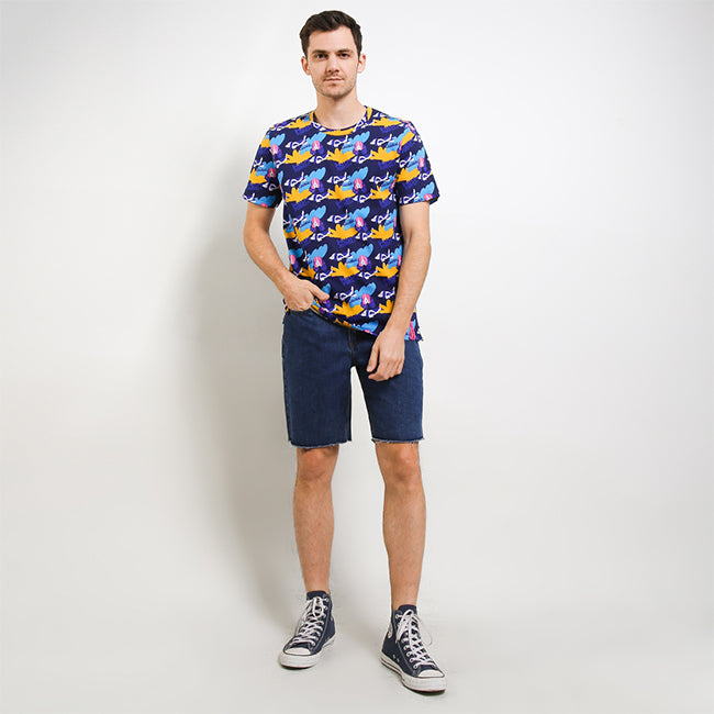 Hush Puppies Pakaian Pria T Shirt Chez In Navy