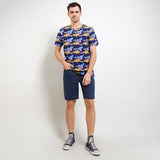 Hush Puppies Pakaian Pria T Shirt Chez In Navy