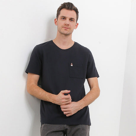 Hush Puppies Pakaian Pria T Shirt Bsc Leviero Pkt 4 In Black