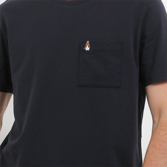 Hush Puppies Pakaian Pria T Shirt Bsc Leviero Pkt 4 In Black