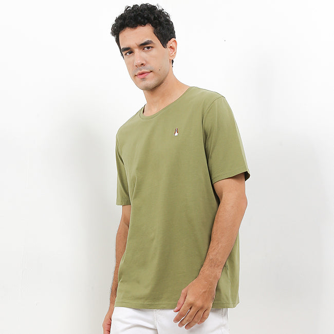 Hush Puppies Pakaian Pria T Shirt Leviero 4 In Olive