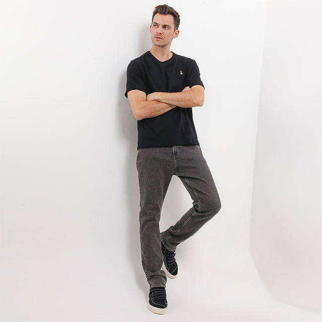 Hush Puppies Pakaian Pria T Shirt Bsc Sandwich In Black