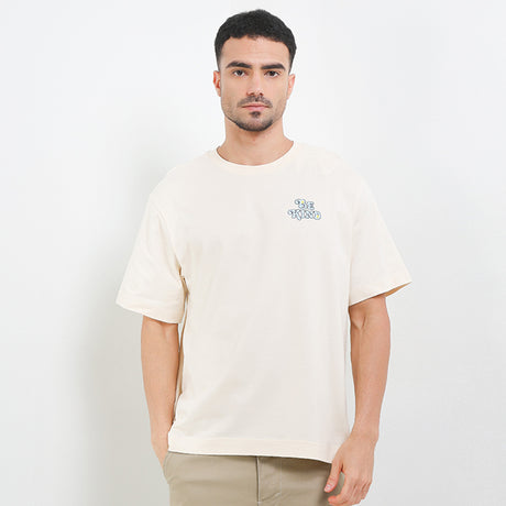 Hush Puppies Men Tops Be Kind X Smileyworld Tee In Cream