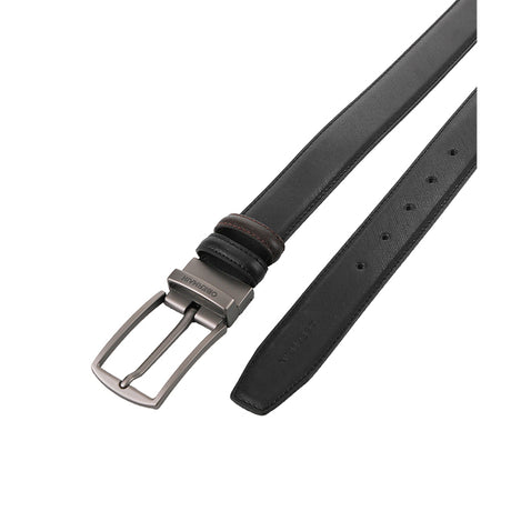 Obermain Aksesoris Ikat Pinggang Pria Halbert Pin Clip Reversible In Black/Brown