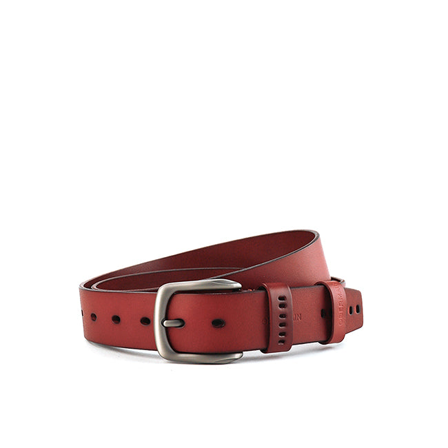 Obermain Aksesoris Ikat Pinggang Pria Heston Pin Casual In Maroon