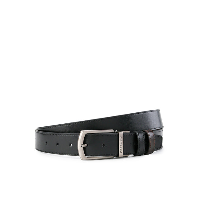 Obermain Aksesoris Pin Clip Unisex Russell Pin Clip Reversible In Black/Brown