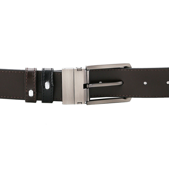Obermain Aksesoris Pin Clip Unisex Russell Pin Clip Reversible In Black/Brown