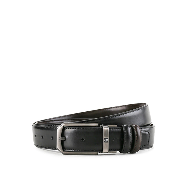 Obermain Accessories Pria Pin Clip George Pin Clip Reversible In Black/Brown -OBB0693BK/BR