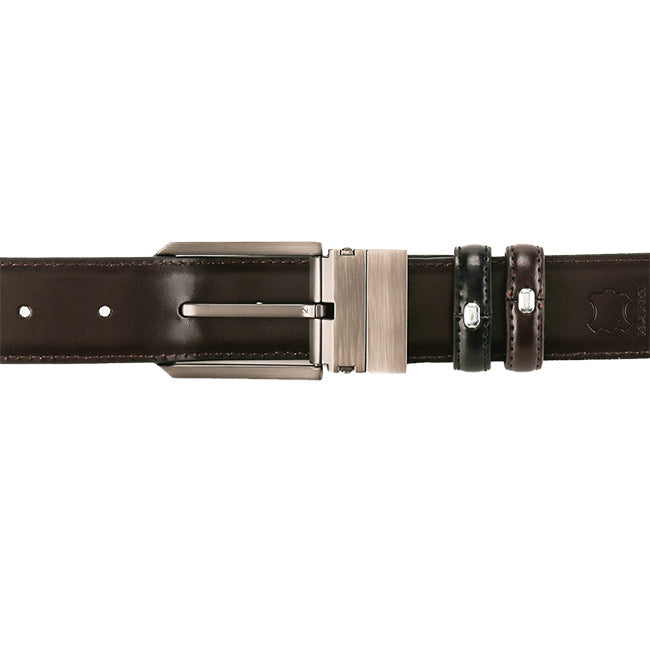 Obermain Accessories Pria Pin Clip George Pin Clip Reversible In Black/Brown -OBB0693BK/BR