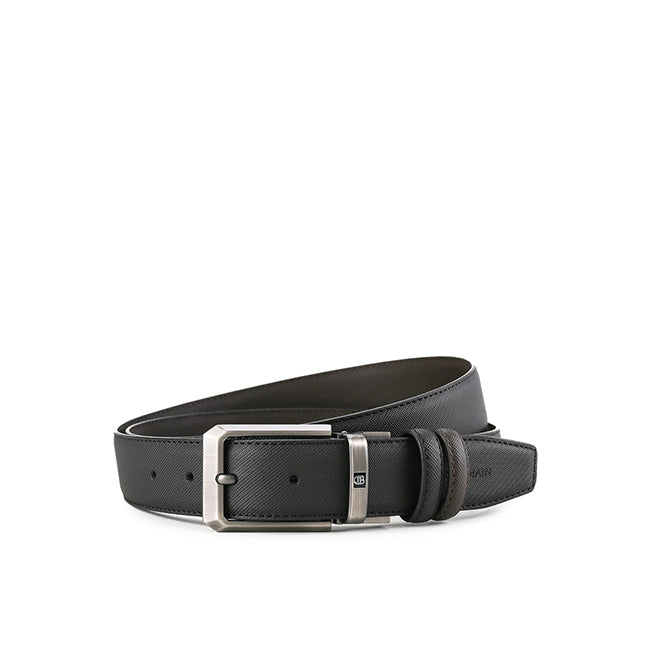 Obermain Accessories Pria Pin Clip Gilbert Pin Clip Reversible In Black/Brown -OBB0694BK/BR