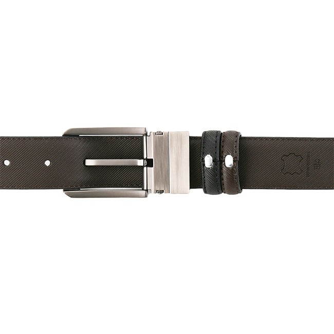 Obermain Accessories Pria Pin Clip Gilbert Pin Clip Reversible In Black/Brown -OBB0694BK/BR