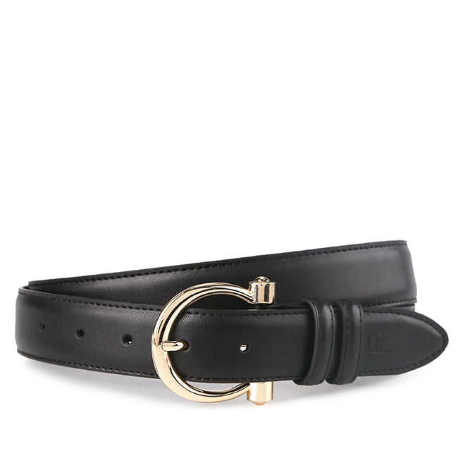 Obermain Aksesoris Ikat Pinggang Wanita Gabby Ladies Leather Pin In Black