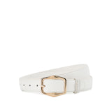 Obermain Accessories Wanita Pin Clip Alexis Ladies Leather Pin In White