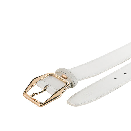 Obermain Accessories Wanita Pin Clip Alexis Ladies Leather Pin In White