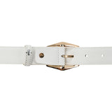 Obermain Accessories Wanita Pin Clip Alexis Ladies Leather Pin In White