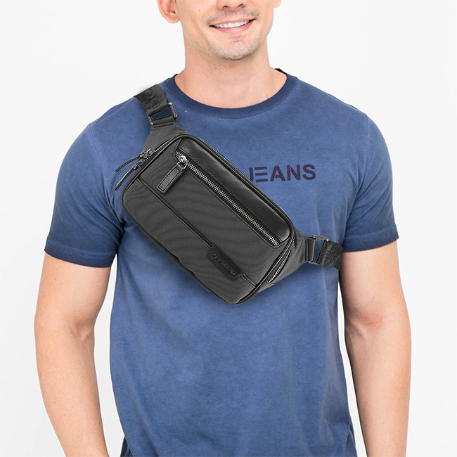Obermain Men Wilbert Waist Bag In Grey