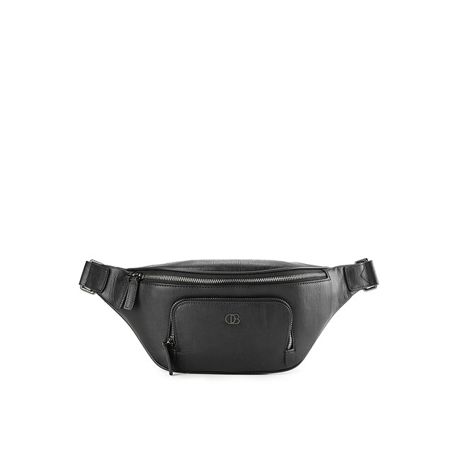 Obermain Men Boston Waist Bag - L In Black