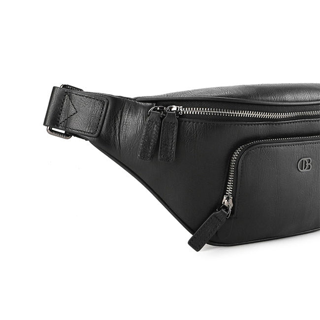 Obermain Men Boston Waist Bag - L In Black