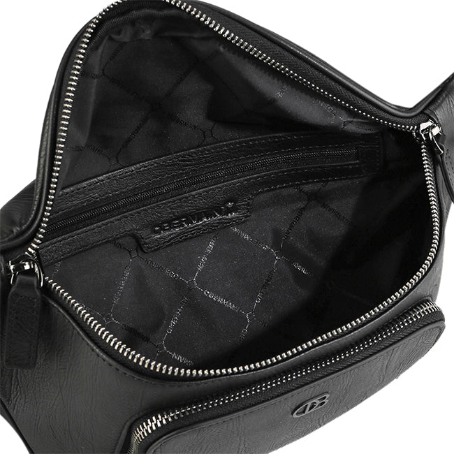 Obermain Men Boston Waist Bag - L In Black