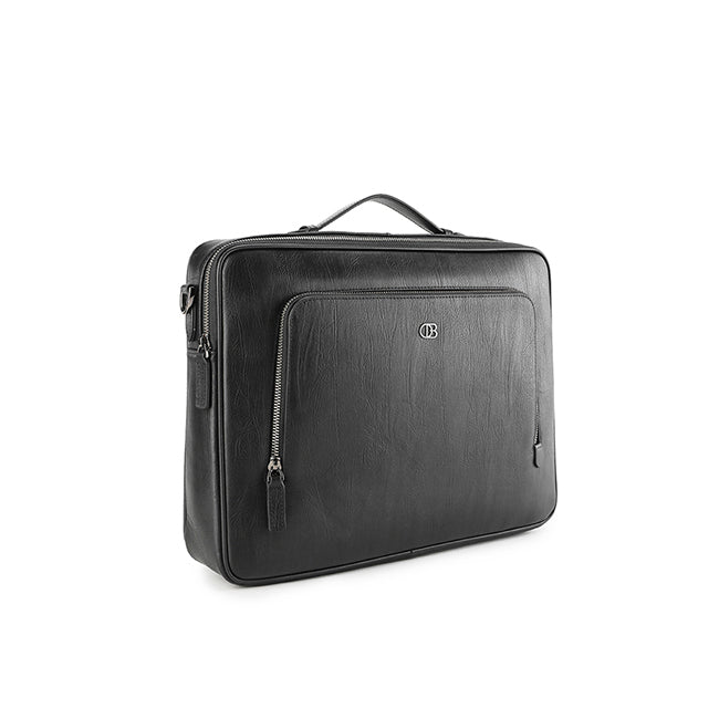 Obermain Men Boston Document Bag - L In Black