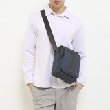 Obermain Men Kaleb 2 Sling Bag In Navy