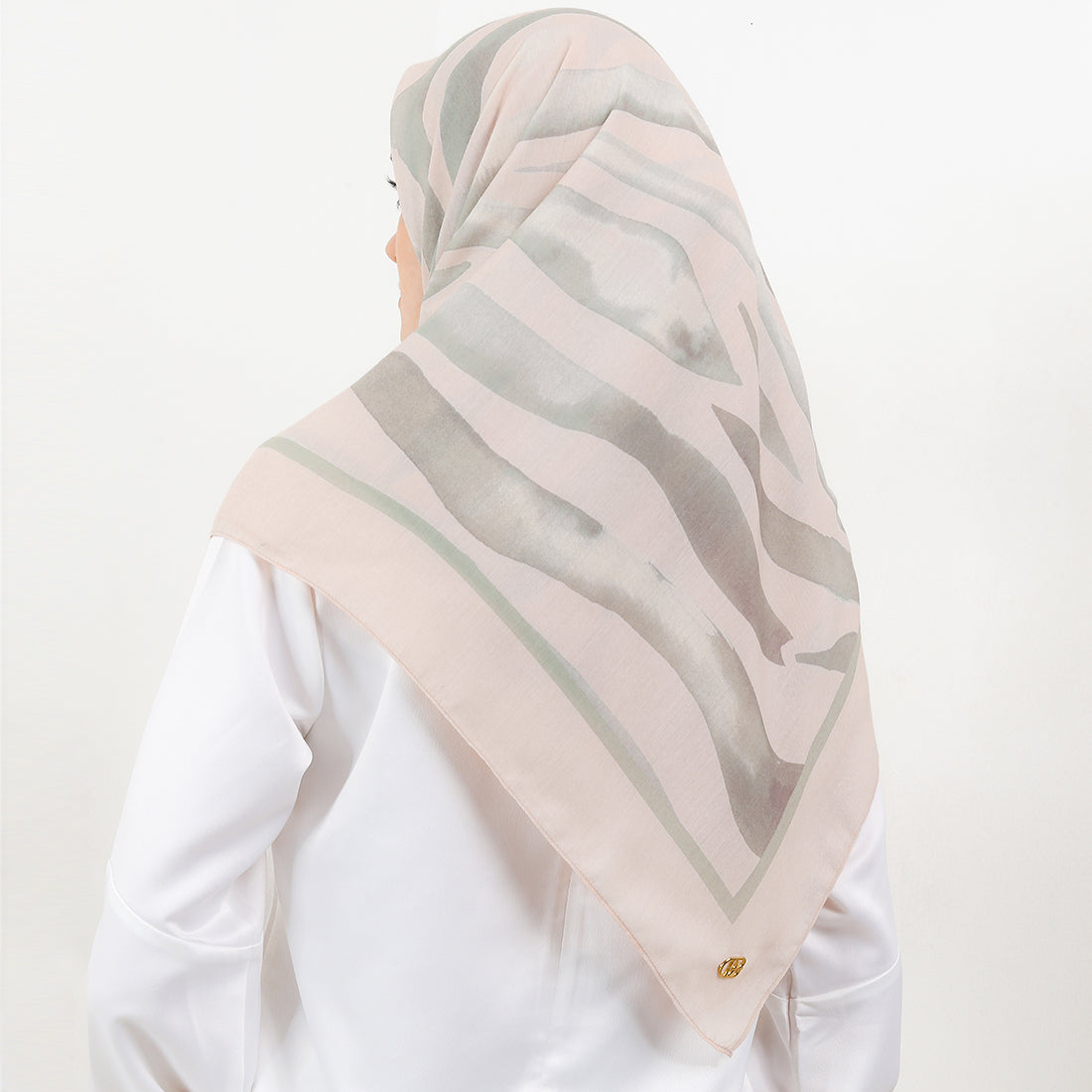 Benazir In Green-Beige