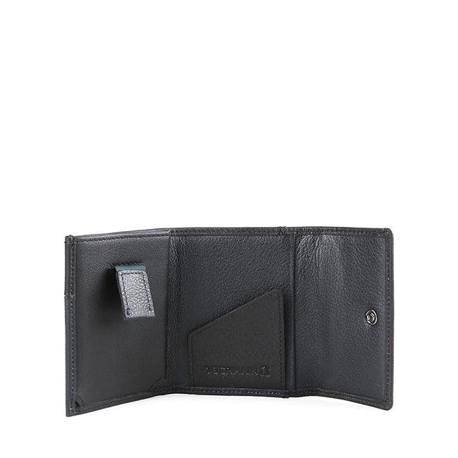 Obermain Aksesoris Short Wallet Pria Baxter Slim Wallet In Black/Navy