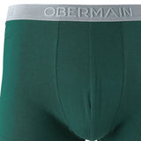 Obermain Pakaian Boxer Pria Knit Boxer B In Dark Green/Dark Gray