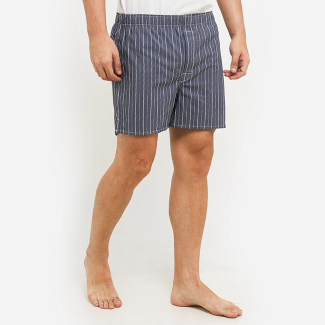 Obermain Pakaian Underwear Pria Woven Boxer In Gray